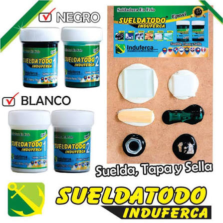 Sueldatodo - Repara soldando todo tipo de material 40 grs. Negro o blanco
